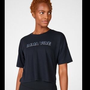 Fabletics "Imma Vibe" Tee in Black❤️ Size XL